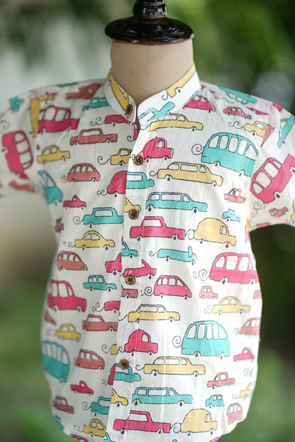 Vroom Vroom chinese collar shirt