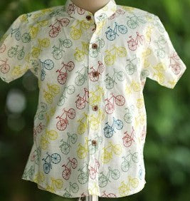 Wheelie Wear chinese collar shirt